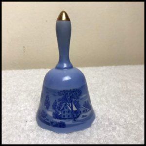Vintage Price Import Japan Blue Farm 5.25” Collectible Bell